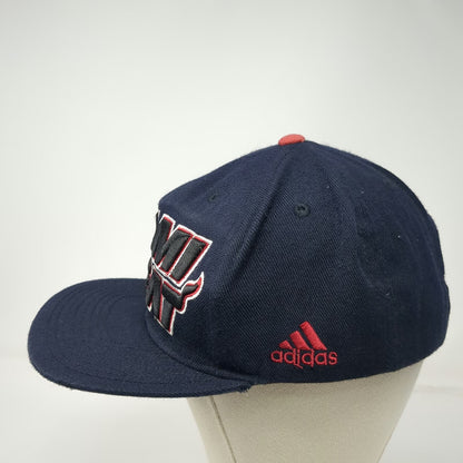 Miami Heat NBA Adidas Snapback Blue One Size Draft Cap Embroidered Flat Brim Hat