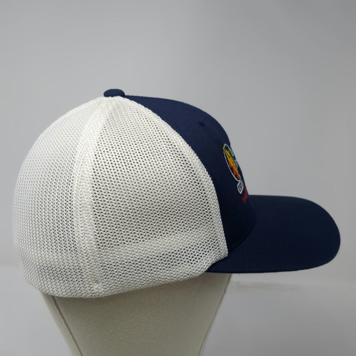 Port Authority Baseball Cap Blue XL Oak Harbor Freight Lines Mesh Flexfit Hat