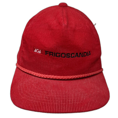 AmaPro 5 Panel Red Hat One Size Corduroy Rope Brim AGA Frigoscandia Strapback