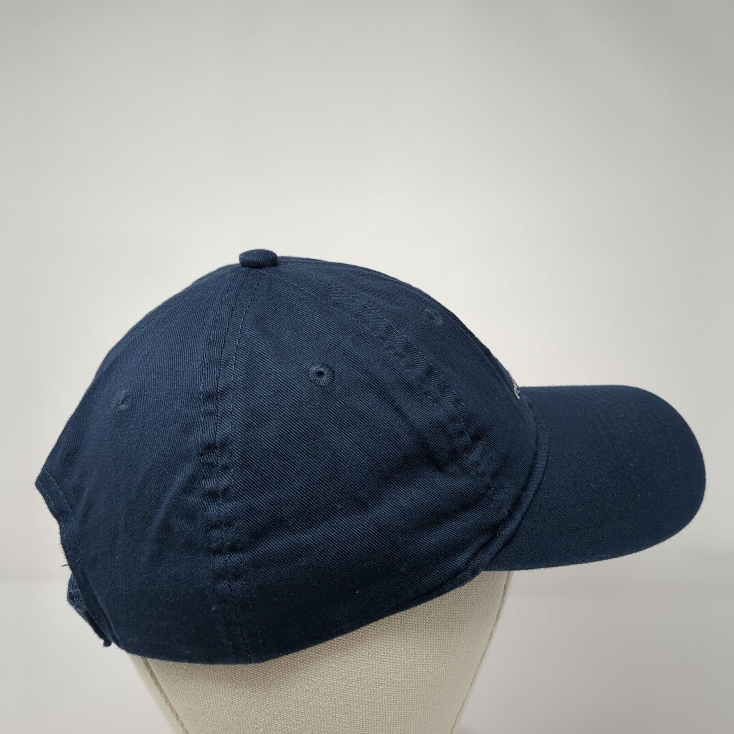 One Stone Strapback Hat Blue One Size Adjustable Embroidered Port & Company