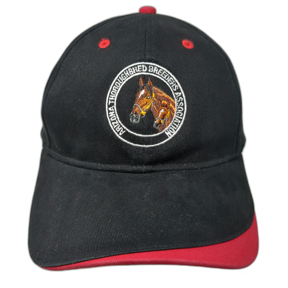 Sportsman Baseball Cap Black One Size Arizona Thoroughbred Association Hat