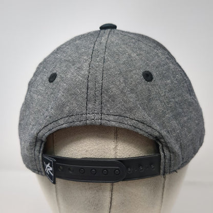 Young & Reckless Gray Snapback Hat One Size Shield Logo Mask Baseball Bats Blue