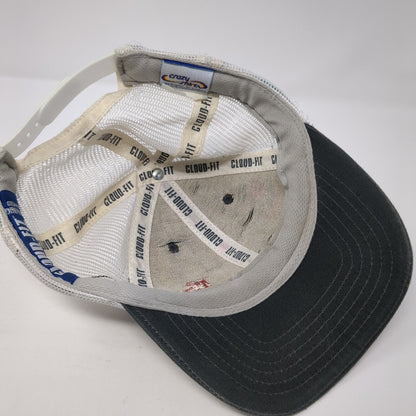 Cloud-Fit Snapback Trucker Hat Gray One Size Adjustable Mesh Back Crazy Shirts