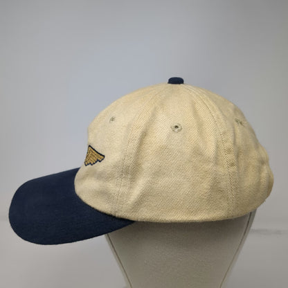 Dog Daze Baseball Cap Beige Blue One Size Alaska Airlines Wings Two-Tone Hat