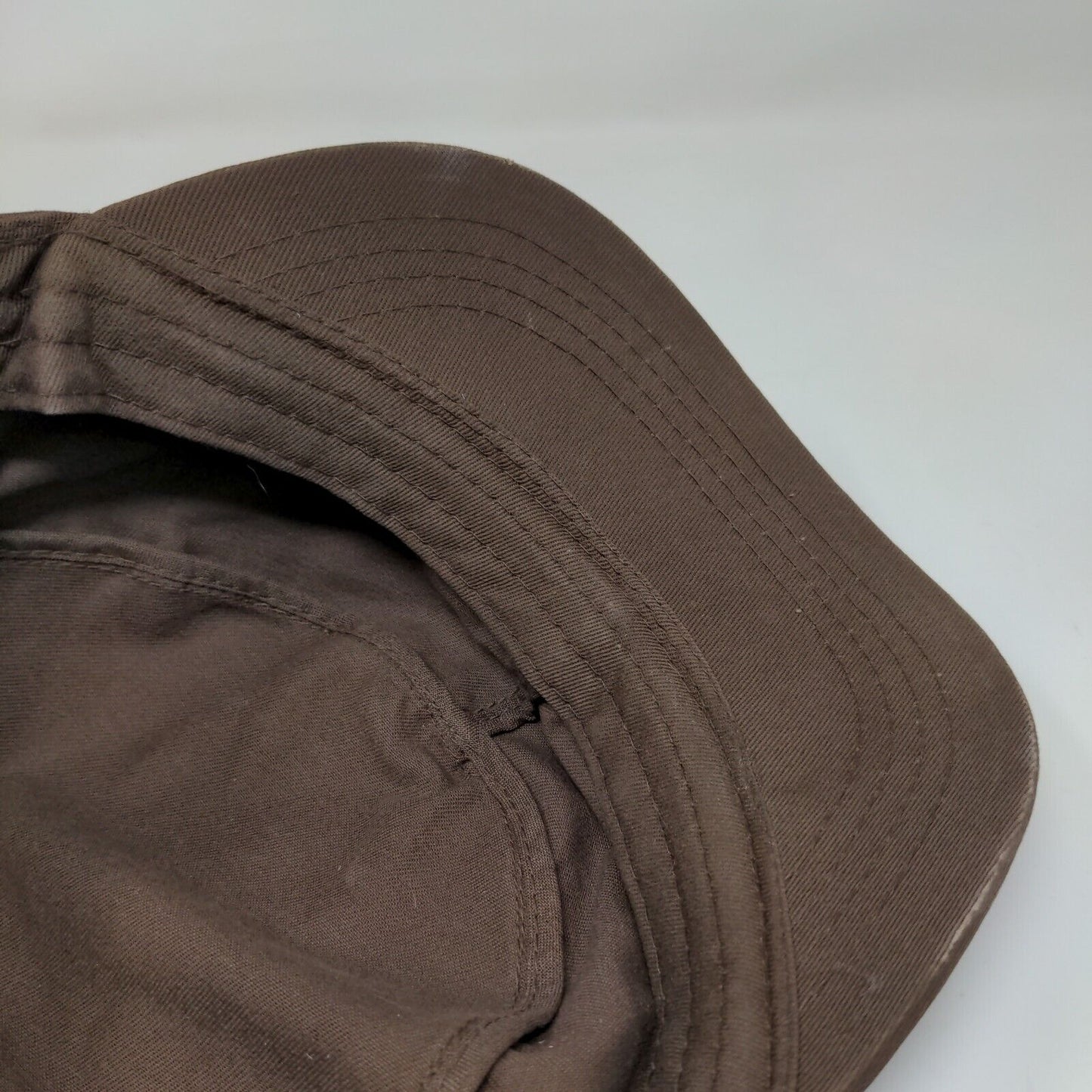 New Fashions of New York Women's Cadet Cap Brown Size XL 100% Cotton