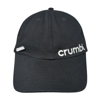 Crumbl Spell Out Slideback Hat Black One Size Adjustable Vent Holes
