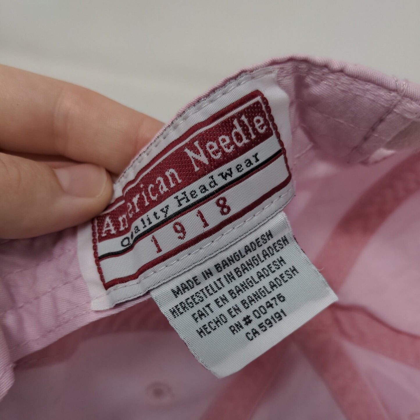 USTA National Campus Strapback Hat Pink One Size Adjustable American Needle