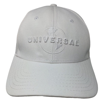 Universal Studios Strapback Hat White One Size Embroidered Adjustable