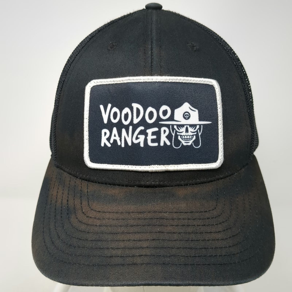 Richardson 112 Trucker Hat Black One Size Voodoo Ranger Beer Patch Mesh Back