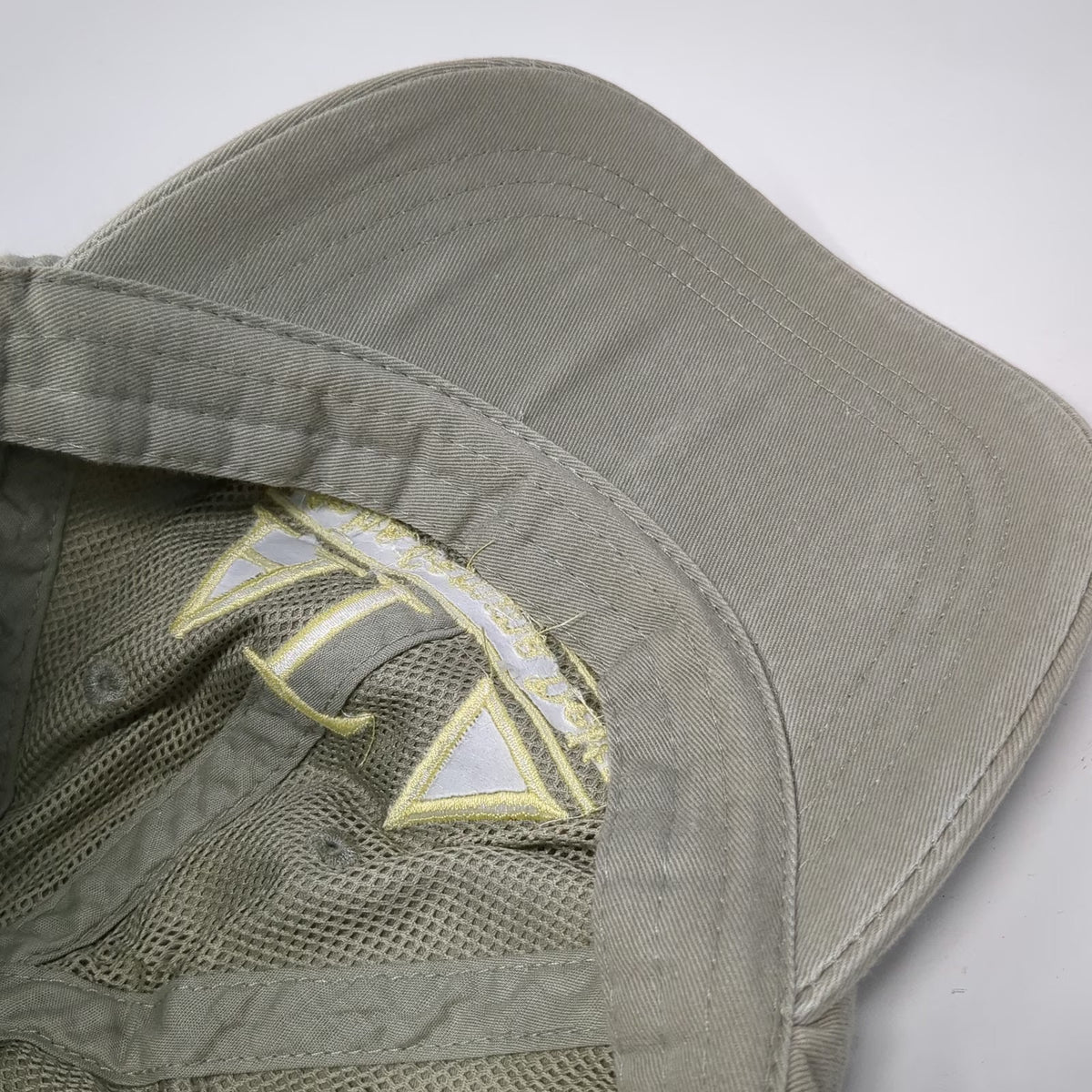 Adams Baseball Cap Beige One Size Alpha Gamma Delta Embroidered Strapback Hat
