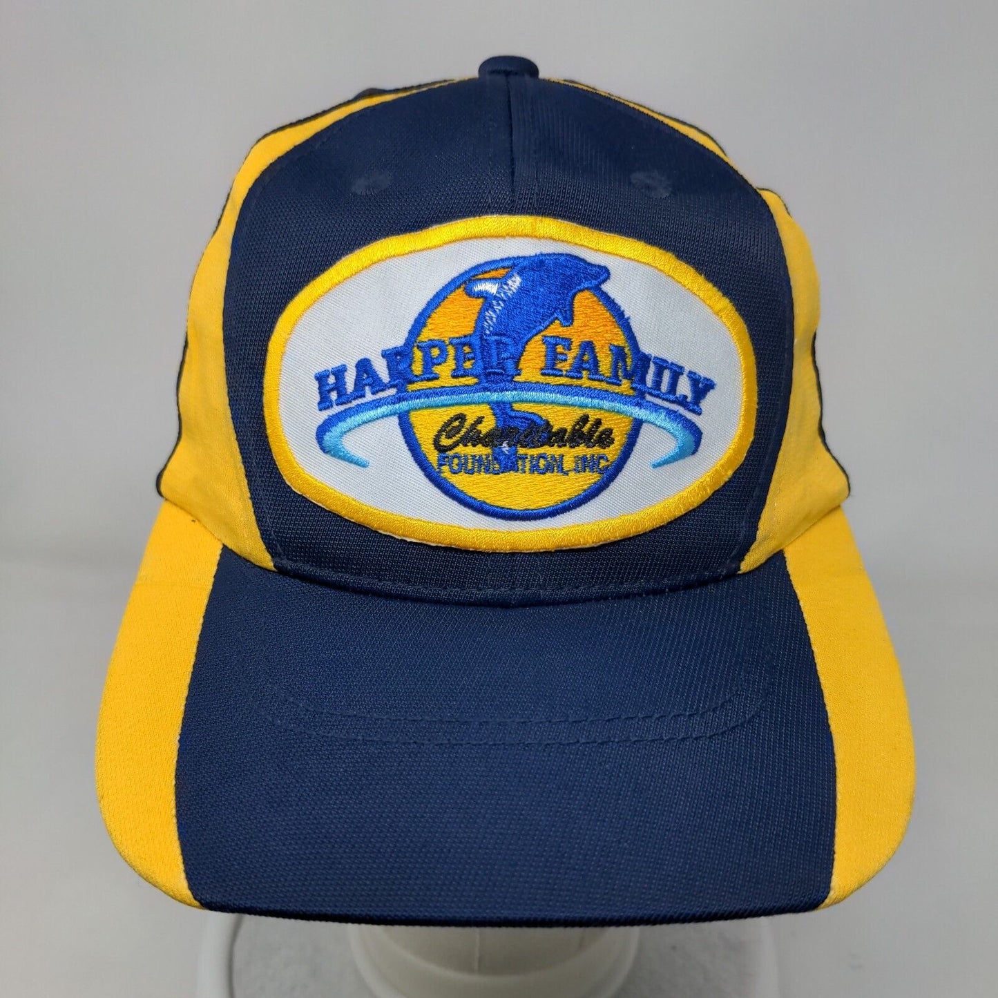 Harper Family Charitable Strapback Hat Blue One Size Embroidered Sport-Tek