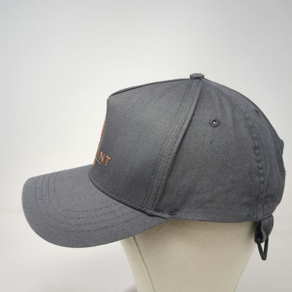 5 Panel Gray One Size Skypoint Climb Logo Embroidered Cotton Strapback Hat