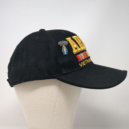Rothco Army Vietnam Veteran Baseball Cap Black One Size Strapback Pins Hat