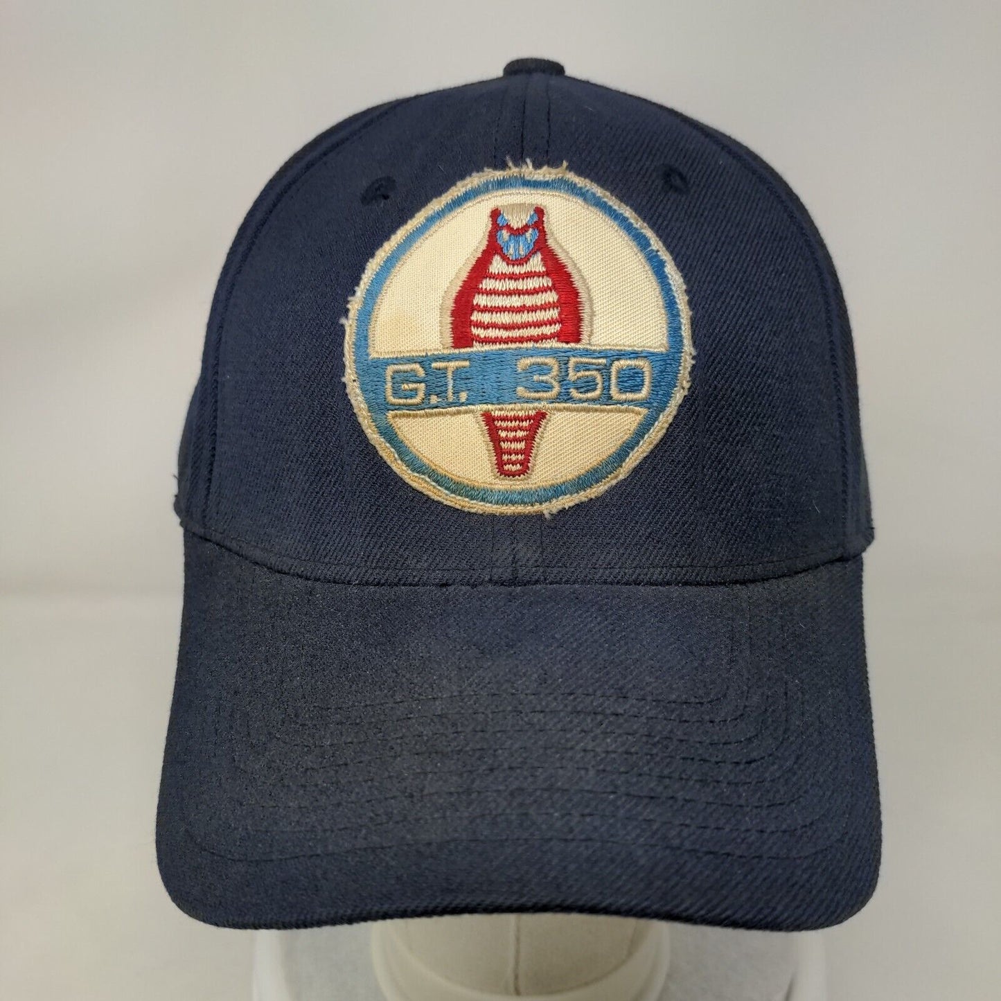 Cobra GT 350 Fitted Hat Blue Size 7 4/8 Embroidered 6 Panel Top Of The World