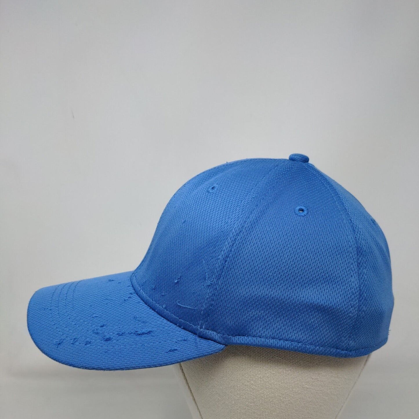 Athletic Works Fitted Hat Blue Small-Medium Solid 6 Panel Vent Holes