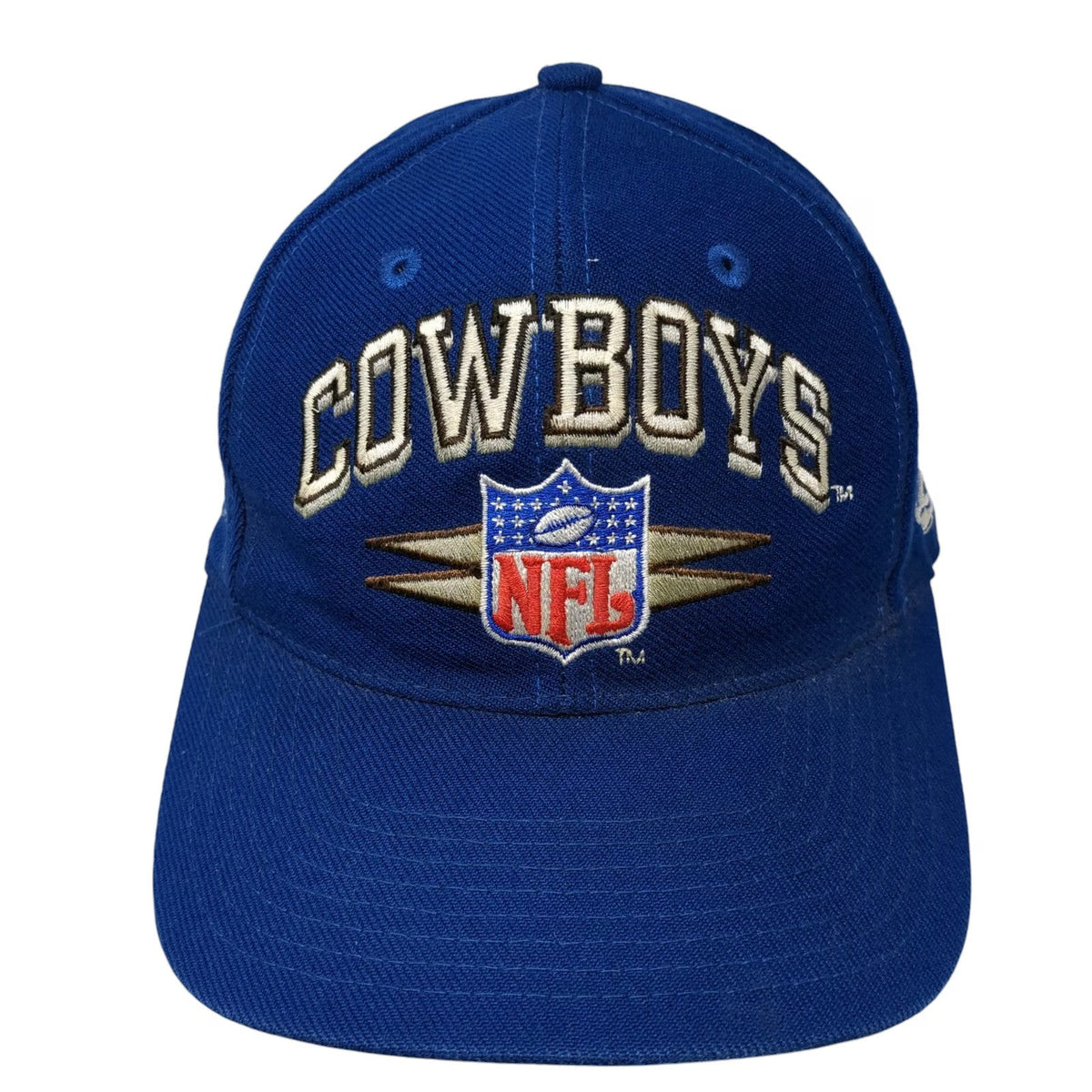 Logo Athletic Dallas Cowboys NFL Pro Line Snapback Hat Blue Vintage Side Hits