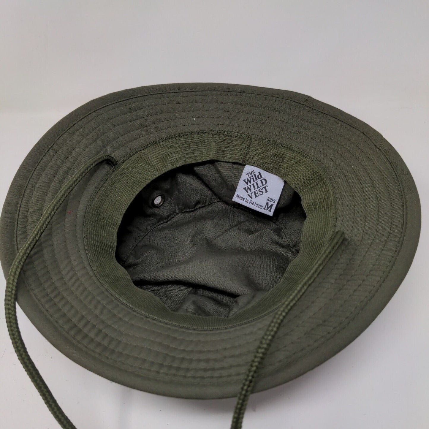 Wild Wild West Boy's Safari Bucket Hat Cotton Blend Green Size M