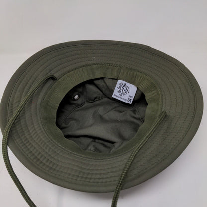 Wild Wild West Boy's Safari Bucket Hat Cotton Blend Green Size M