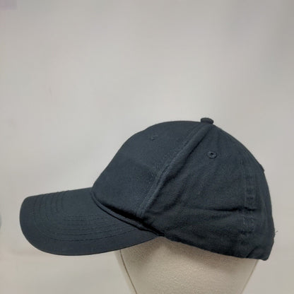 Chipotle Strapback Hat Black OSFM Adjustable Embroidered Solid 6 Panel