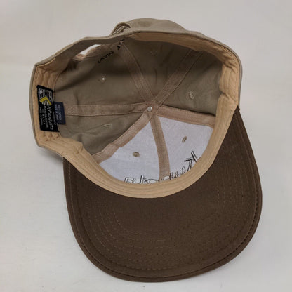 Kubota R&M Tractor Strapback Hat Tan One Size Colorblock K-Products