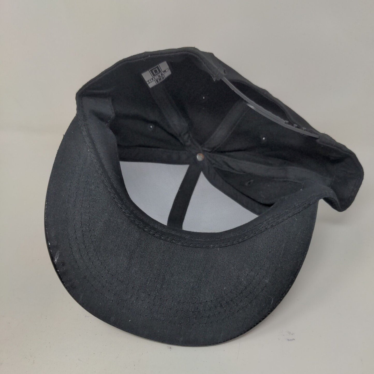 Hustle Men's Snapback Hat Black Size OS Embroidered Diamond Logo W/Sticker