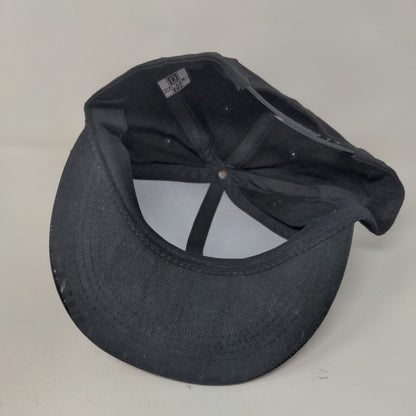 Hustle Men's Snapback Hat Black Size OS Embroidered Diamond Logo W/Sticker