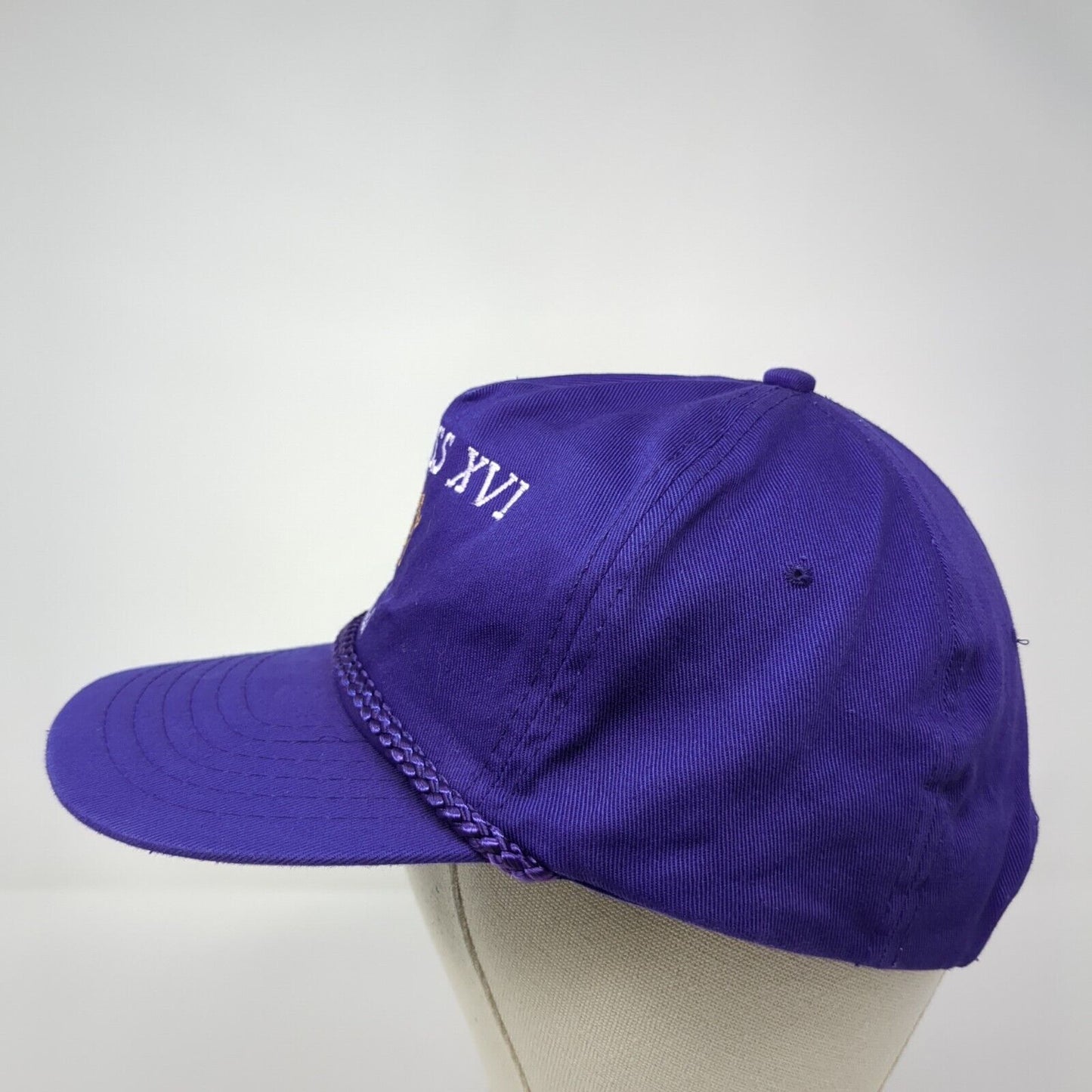 Empress XVI Irina Snapback Rope Hat Purple One Size Adjustable KC