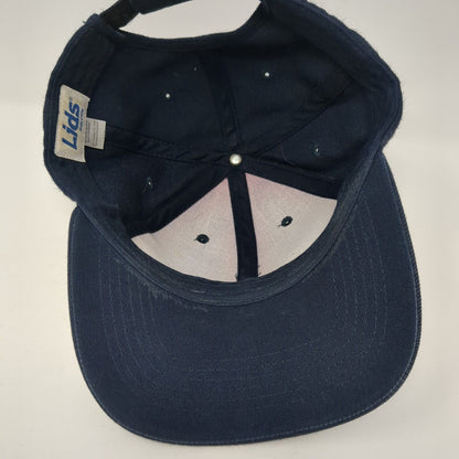 Lids Strapback Hat Blue One Size Adjustable Vented Holes 6 Panel Blank