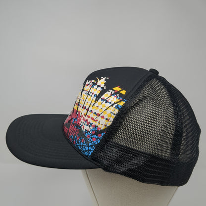 Vans Off The Wall Snapback Mesh Back Trucker Hat Black One Size Otto