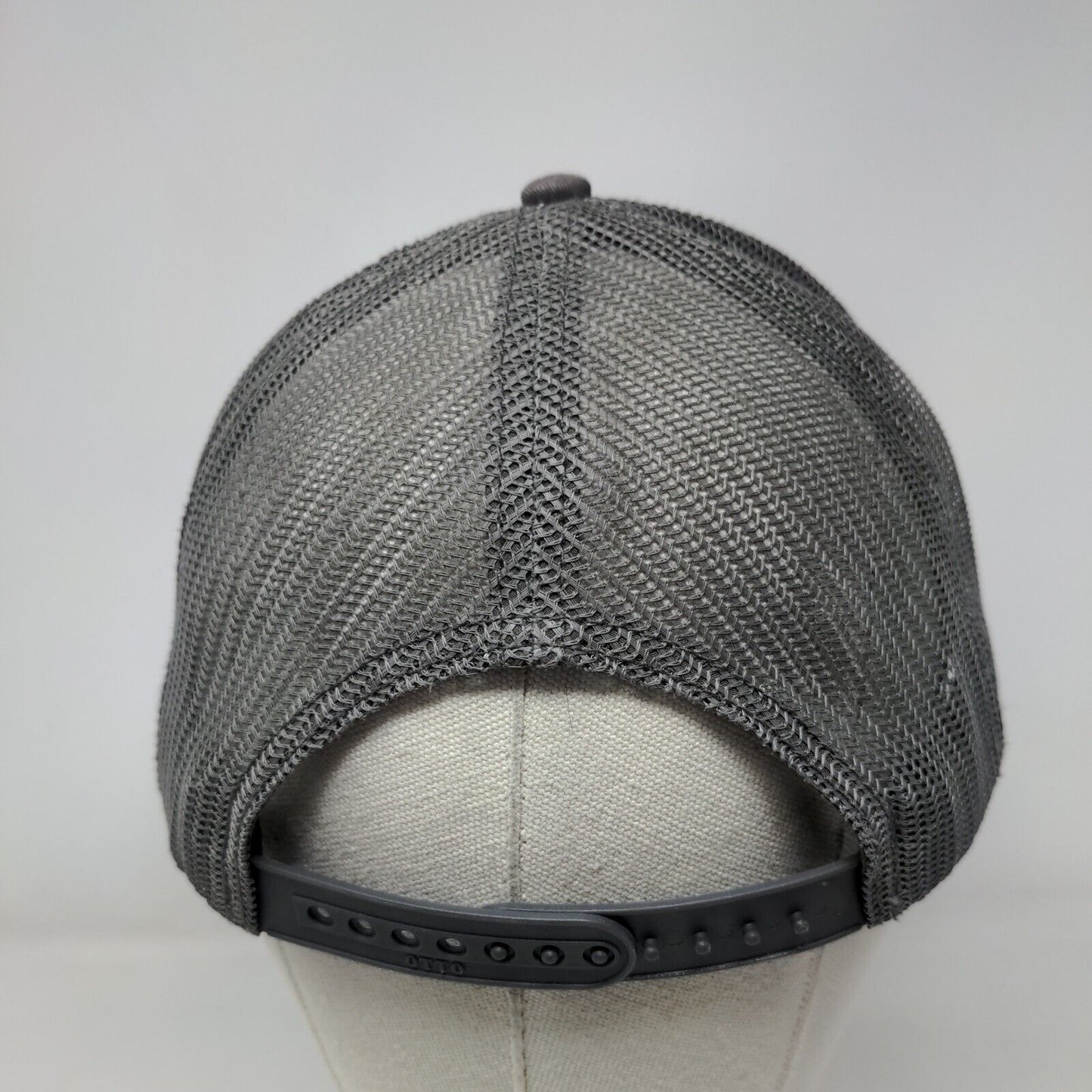 HD Supply Snapback Mesh Back Trucker Hat Gray OSFM Embroidered Otto