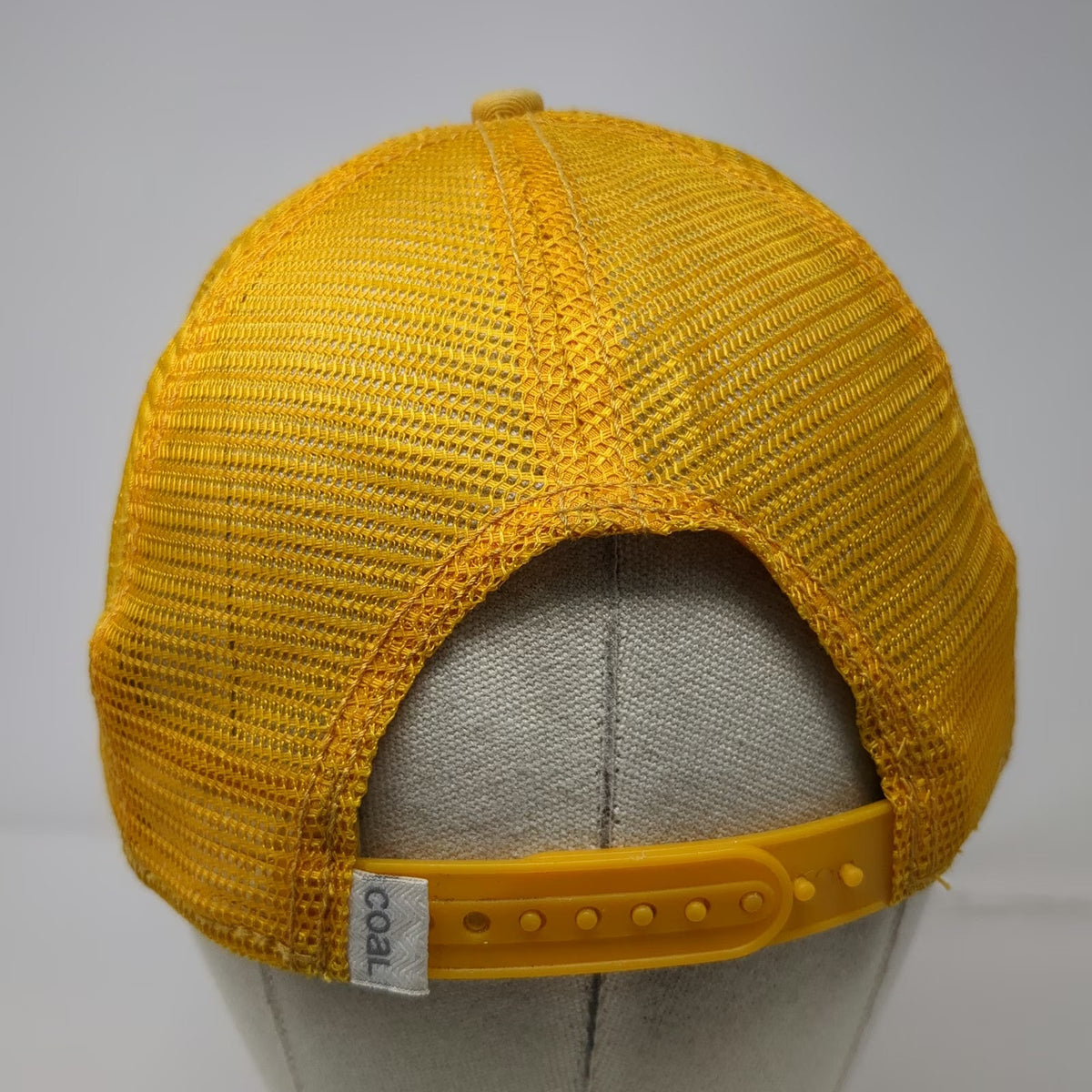 Coal NWALPINE Trucker Hat Yellow One Size Mesh Snapback Patch Seattle Headwear