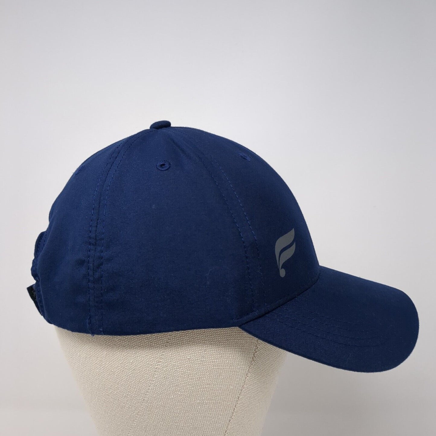 Fabletics Strapback Hat Blue One Size Adjustable Vented Holes 6 Panel Polyester