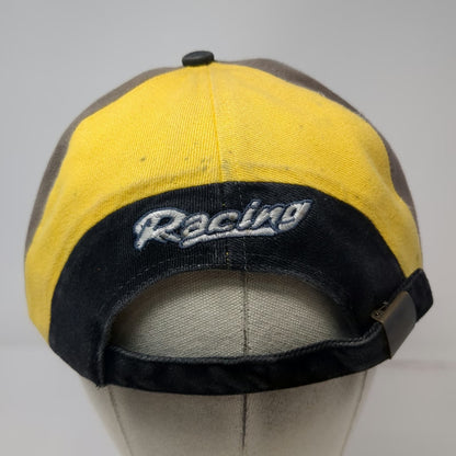 Ski-Doo Racing Baseball Cap Yellow One Size Checkered Flag Slideback Hat Gear