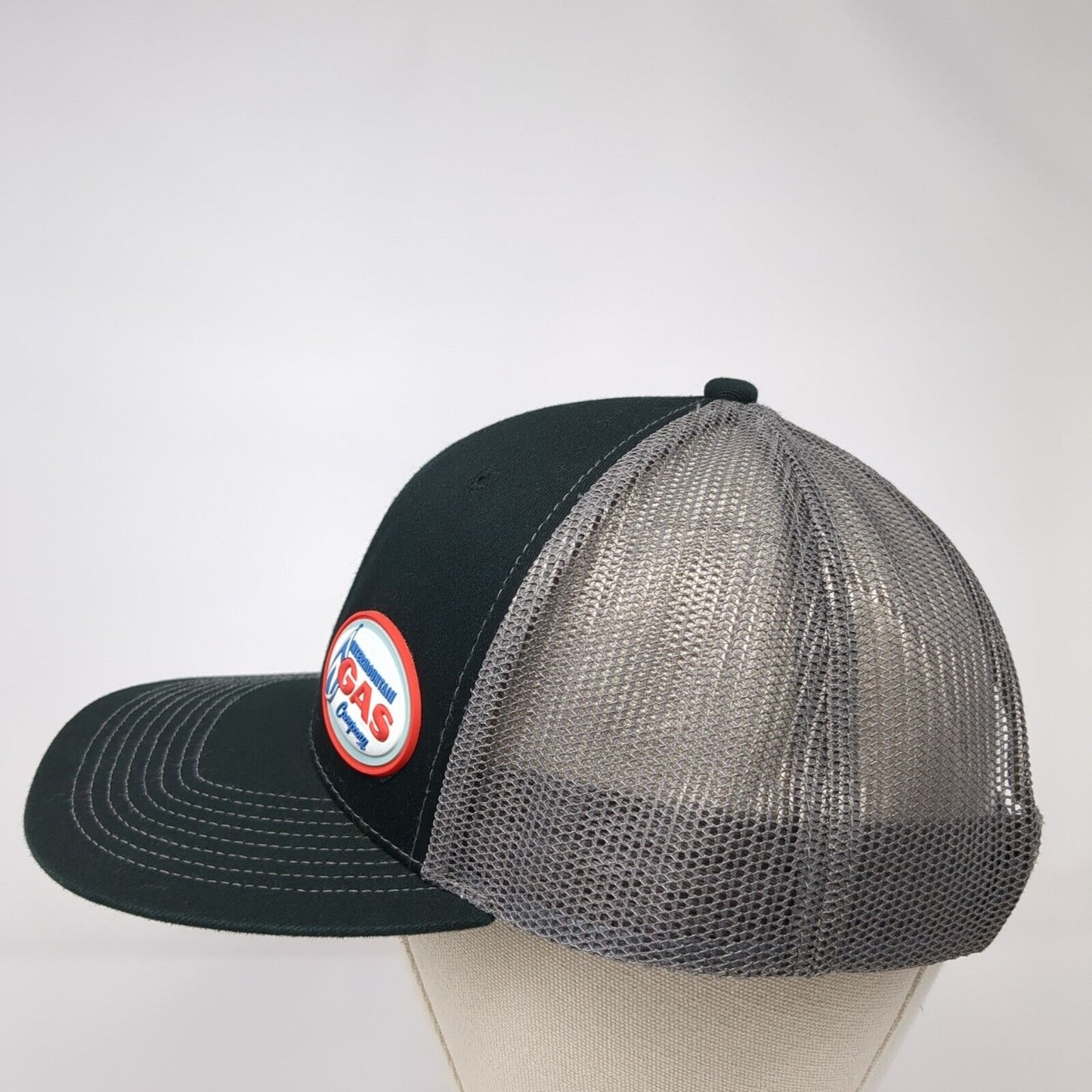 Intermountain Gas Company Snapback Trucker Hat Black One Size Mesh Back