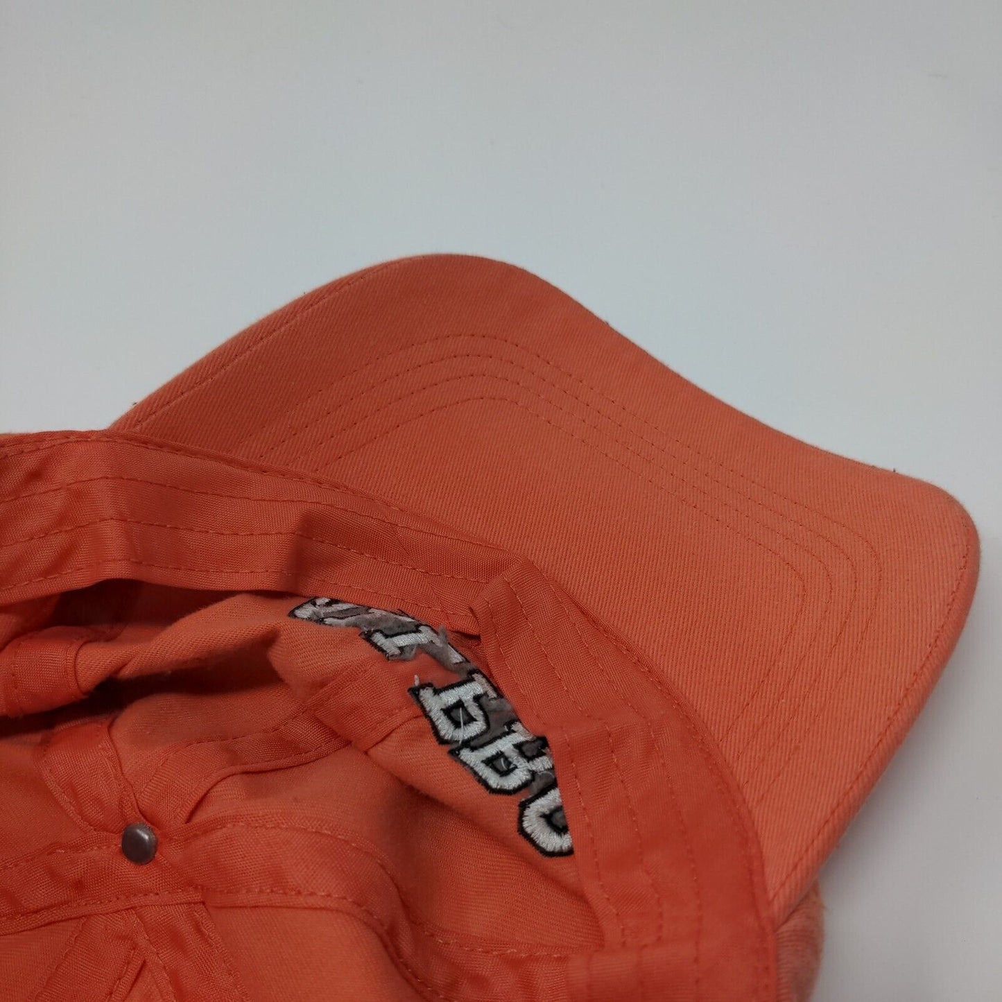 All Pro Strapback Hat Orange Boys L 12/14 Adjustable Embroidered