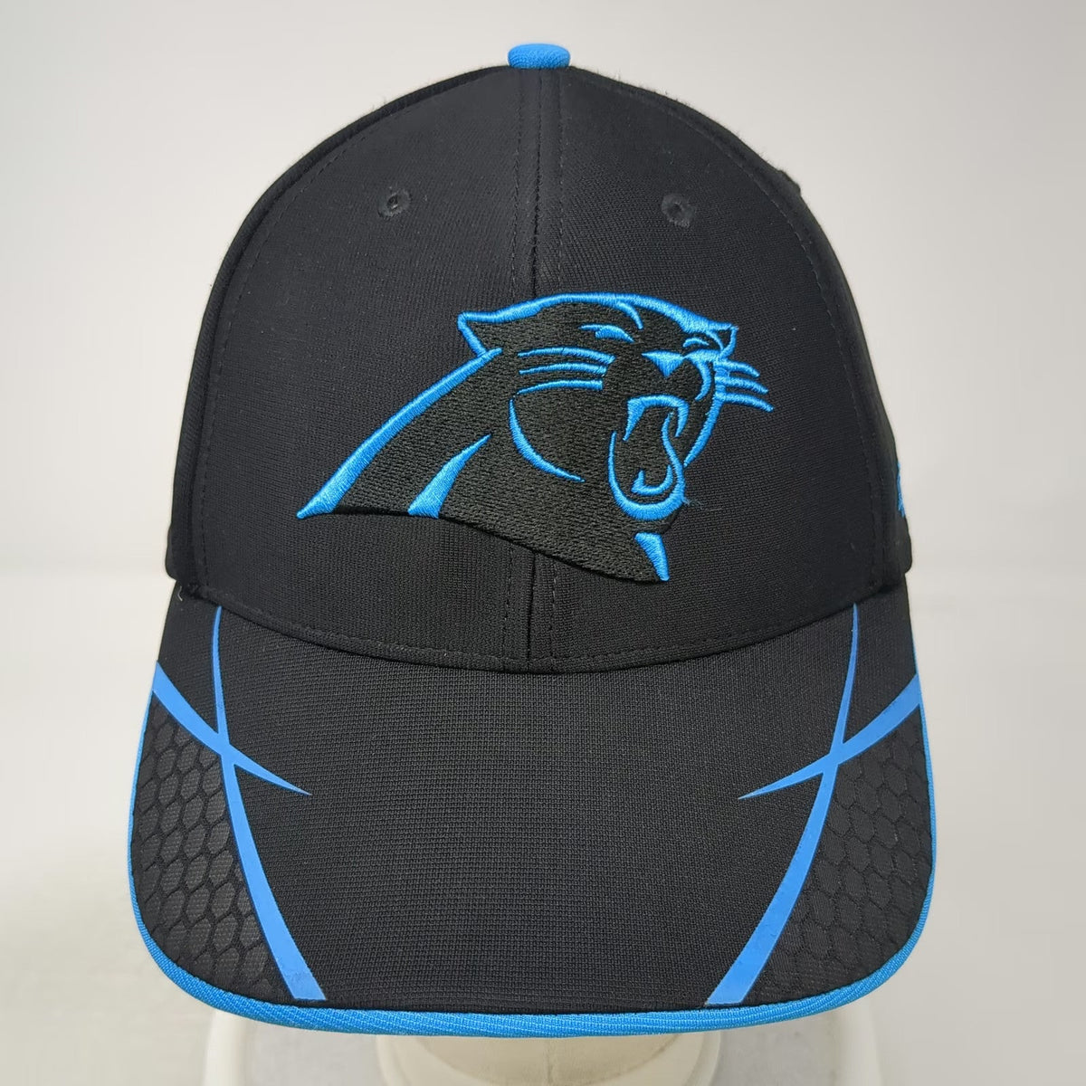 '47 Baseball Cap Black Blue One Size Carolina Panthers NFL Strapback Logo hat