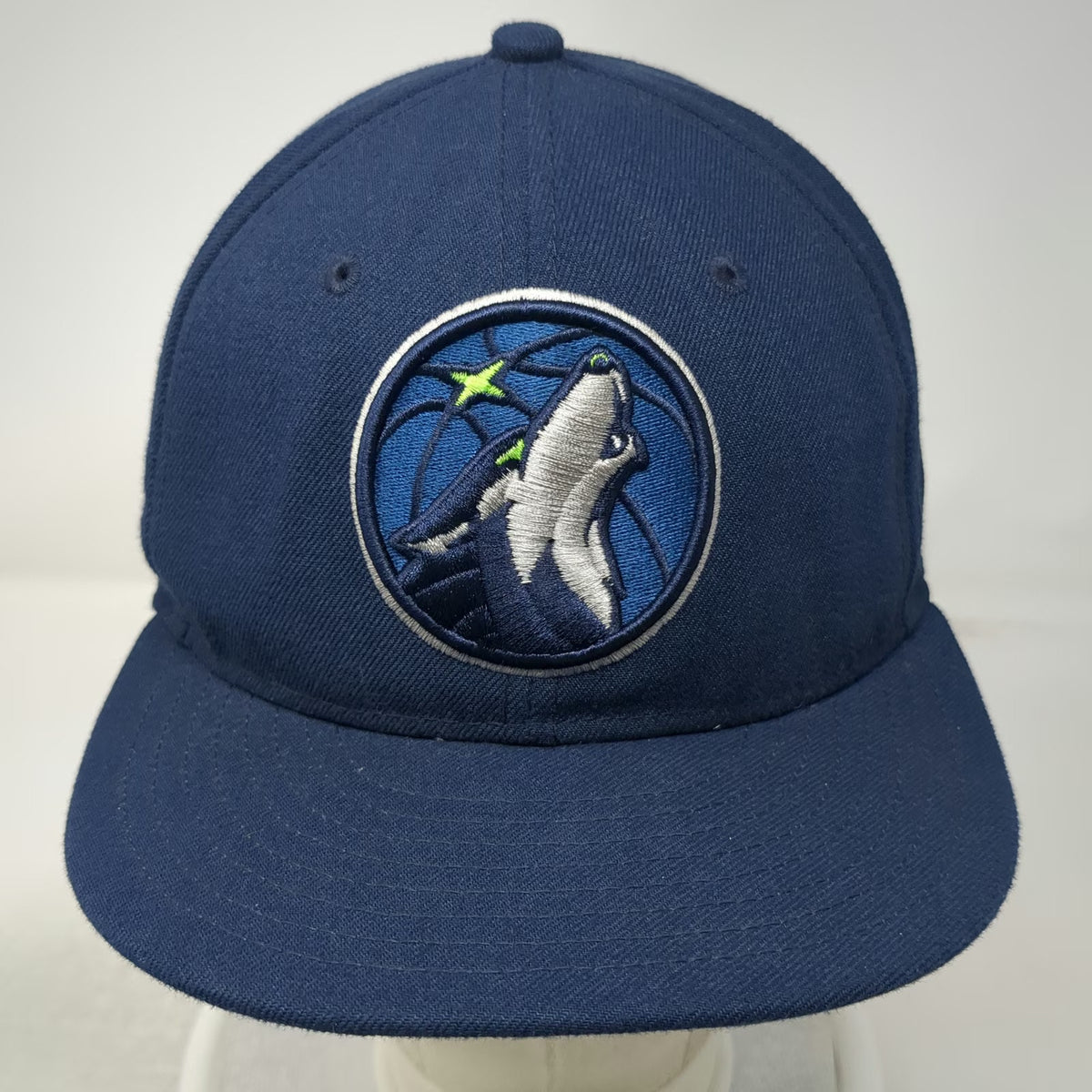 New Era Minnesota Timberwolves NBA Blue Snapback One Size Hat Flat Brim 9FIFTY