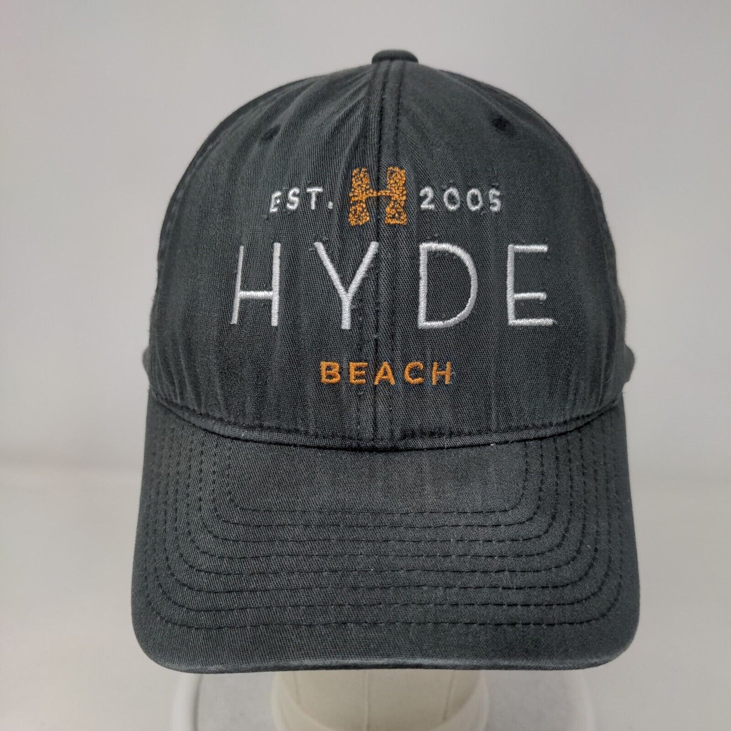 Hyde Beach Est. 2005 Sbe Fitted Hat Black S/M Flexfit Vented Holes Yupoong