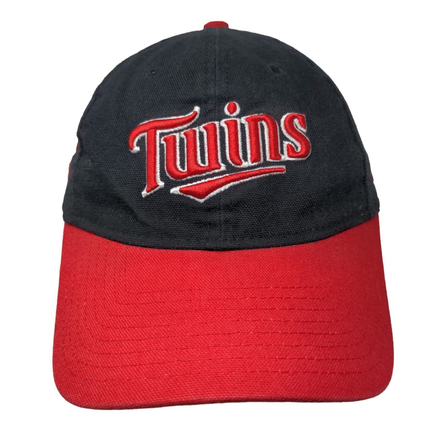 Minnesota Twins Slideback Hat Black Red Embroidered MLB New Era 9Forty Logo