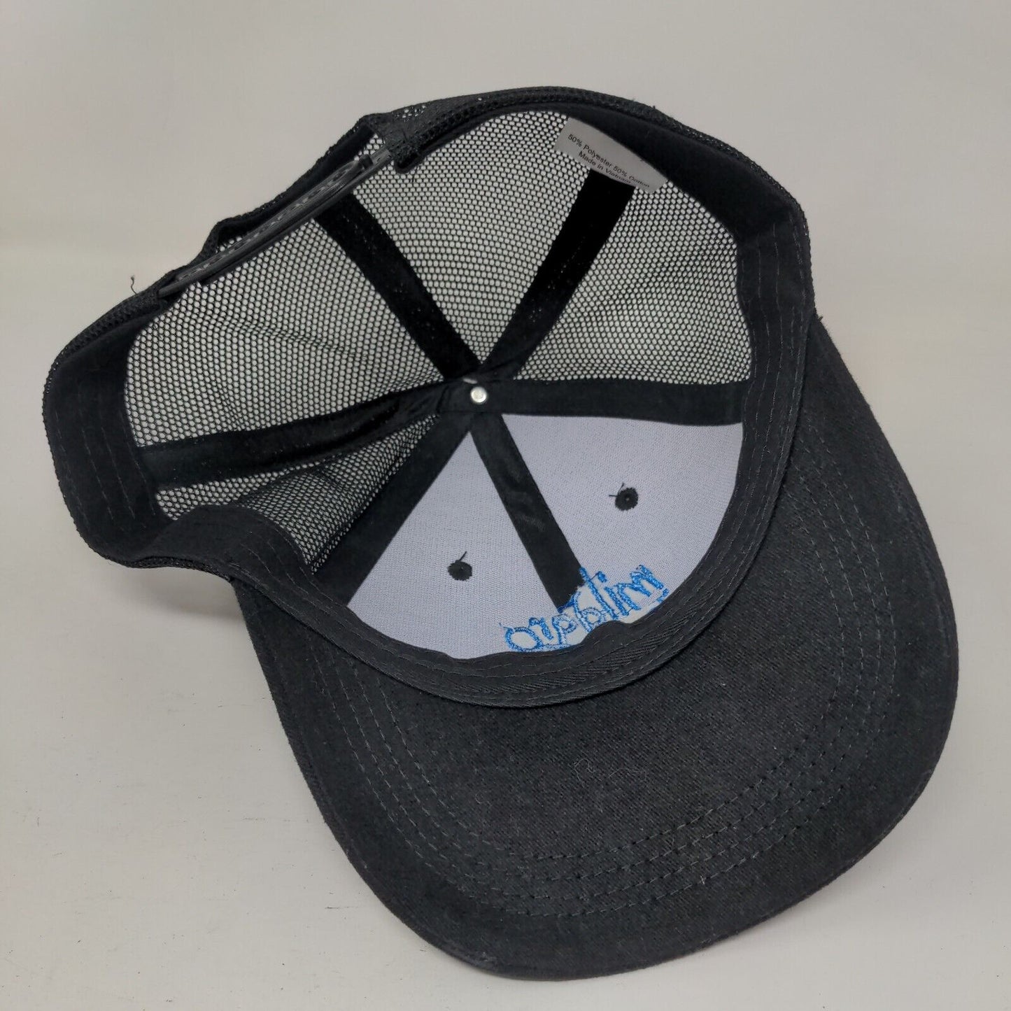 Milagro Tequila Snapback Mesh Back Trucker Hat Black One Size Embroidered