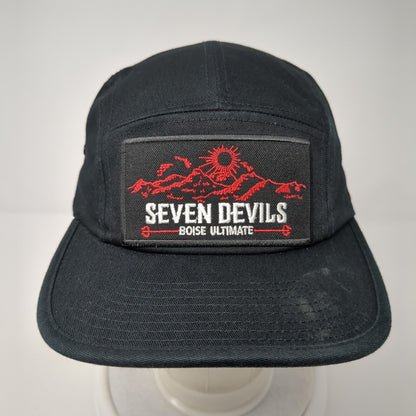 Seven Devils Boise Ultimate 5 Panel Cap Black OS Adjustable The Classics Yupoong