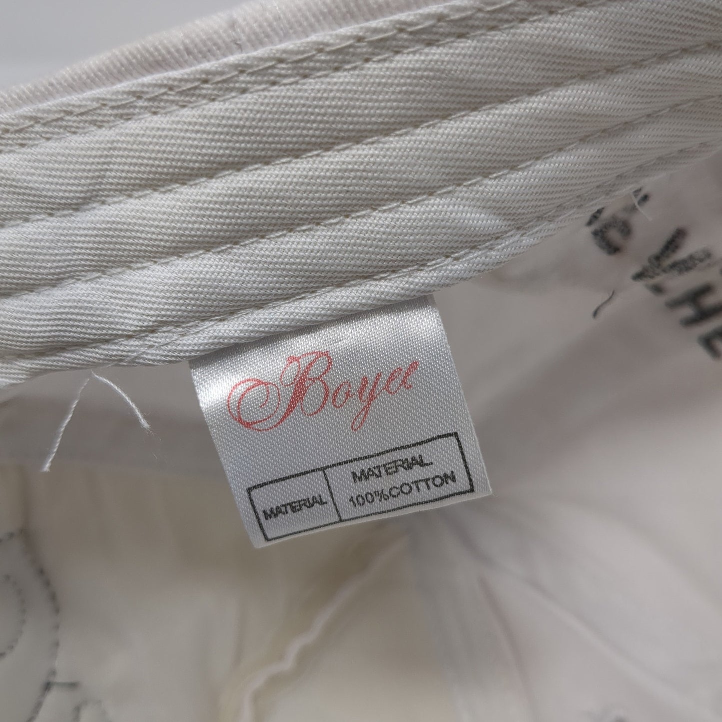 NYC Team Najor Slideback Hat White One Size Adjustable Embroidered Boyee