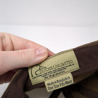 Ducks Unlimited Est. 1937 Slideback Hat Brown One Size Hunting Outdoor