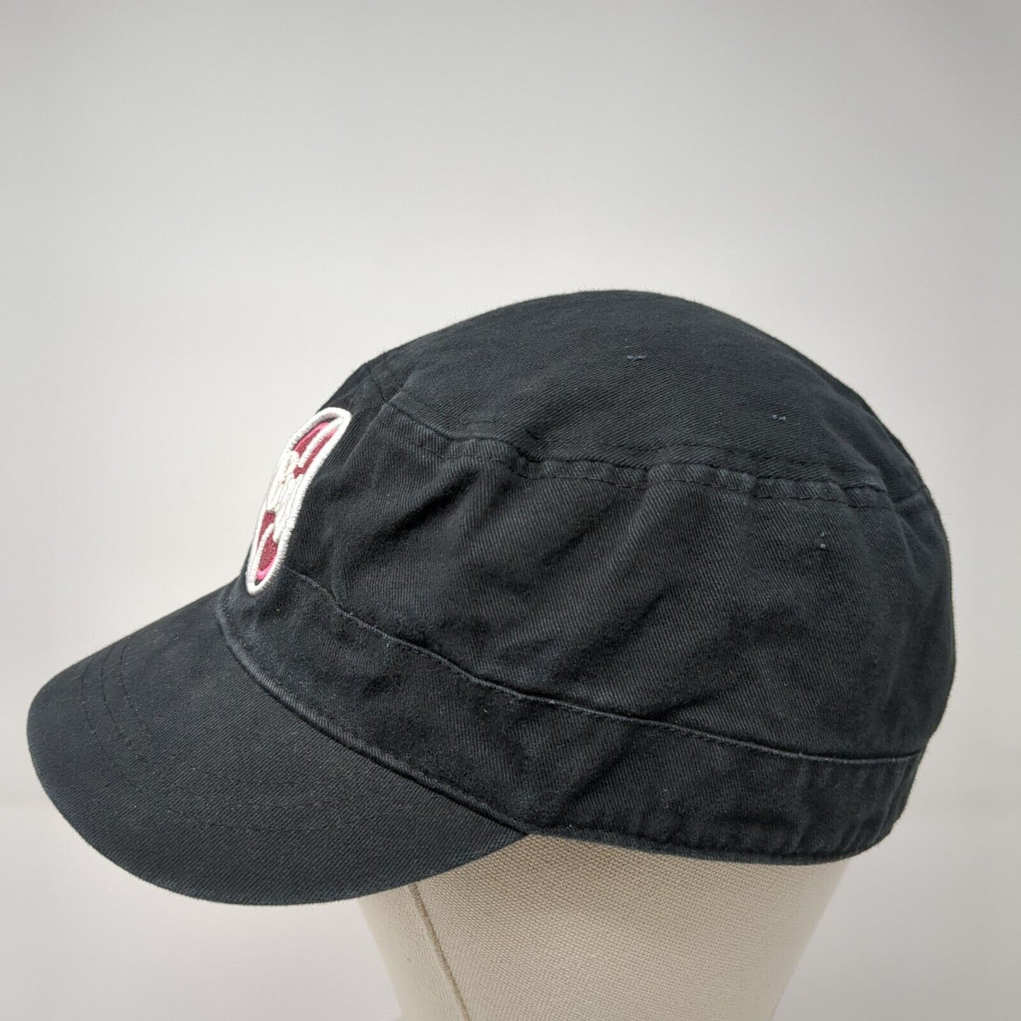 GWG Girls With Guns Cadet Army Cap Black One Size Adjustable Glitter Embroidered
