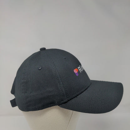 Rithum Strapback Hat Black OSFM Adjustable Embroidered 9Forty New Era Cotton