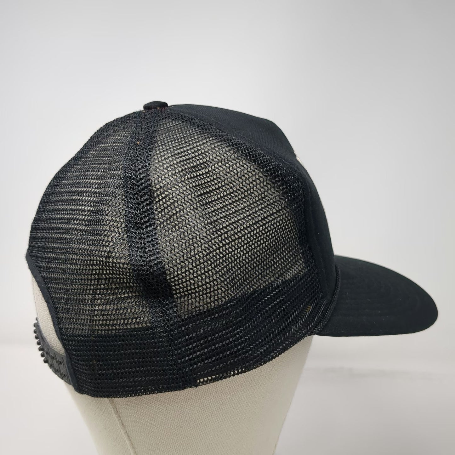 Cobra Caps Trucker Hat Black One Size Snapback Money Can't Buy Happiness Quote