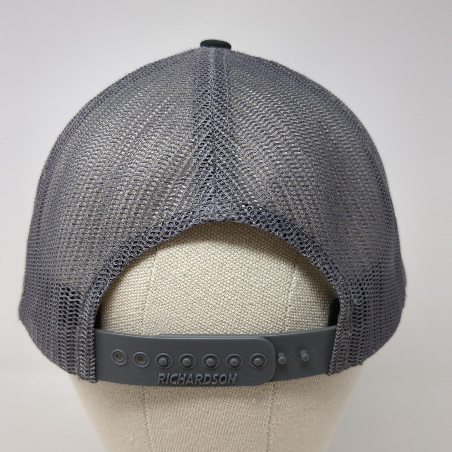 Get Branded Snapback Trucker Hat Black One Size Adjustable Mesh Back Richardson