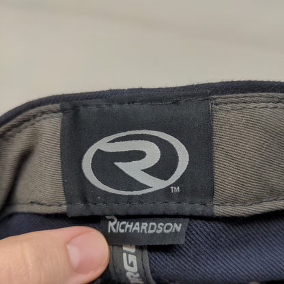 Richardson Men's Fitted Hat Blue Size 7 5/8 PTS 65 Embroidered Big R Logo