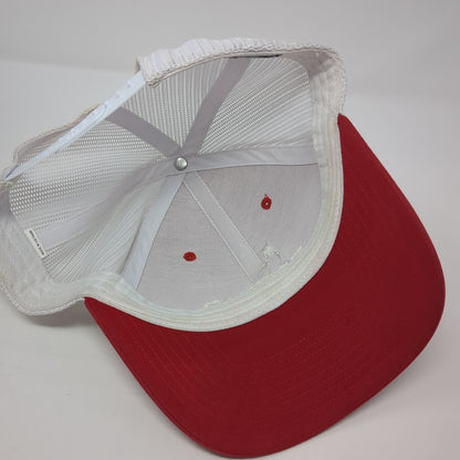 Bishop Cattle Company Snapback Mesh Back Trucker Hat Red One Size
