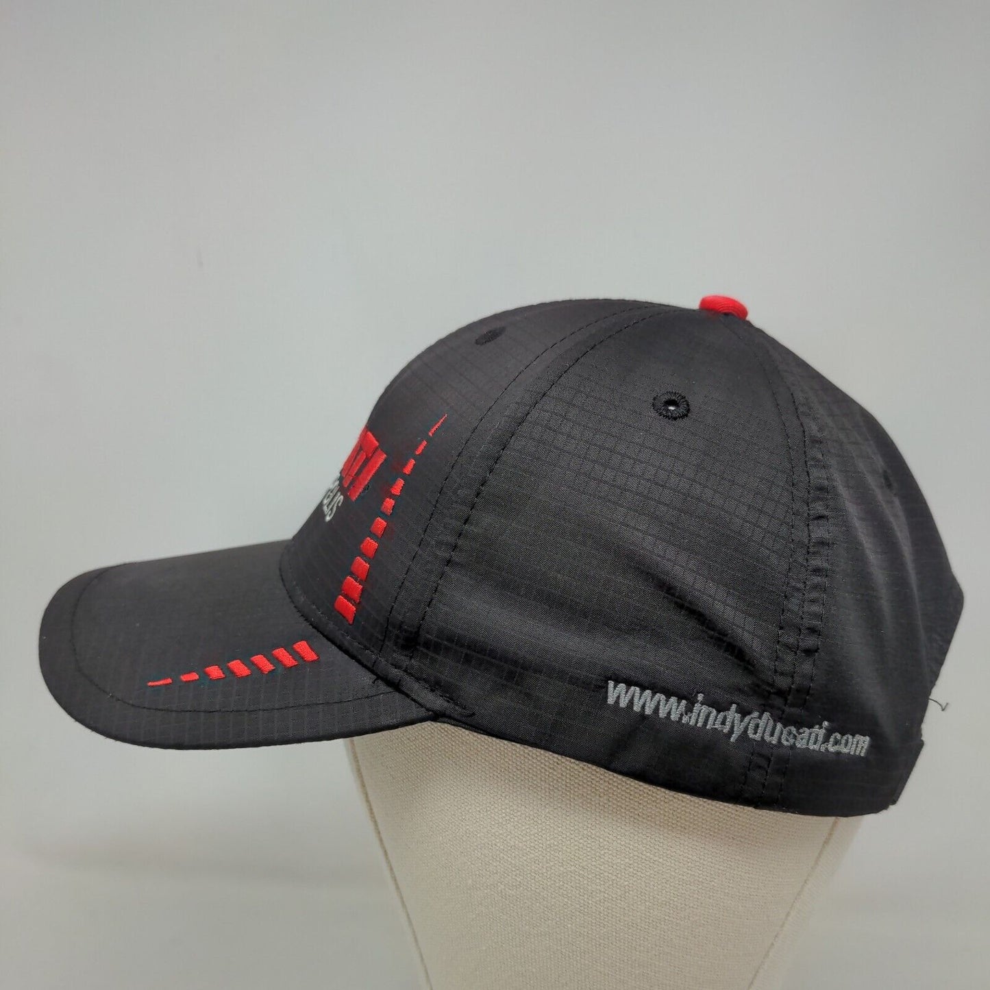 Cap America Men's Ducati Indianapolis Strapback Hat Black Embroidered Logo